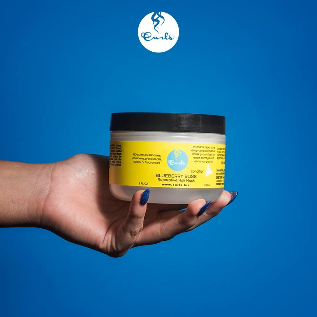 Curls Blueberry Bliss Reparativ hårmaske